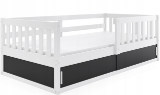 INTERBEDS Smart posteľ 86 x 164,5 cm, odtiene sivej